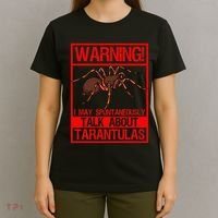 Tarantula Warning Arachnid Hairy Spiders Entomologist T-Shirt thumb 4