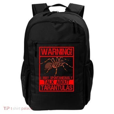 Tarantula Warning Arachnid Hairy Spiders Entomologist Backpack
