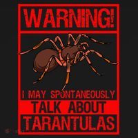 Tarantula Warning Arachnid Hairy Spiders Entomologist Backpack thumb 2