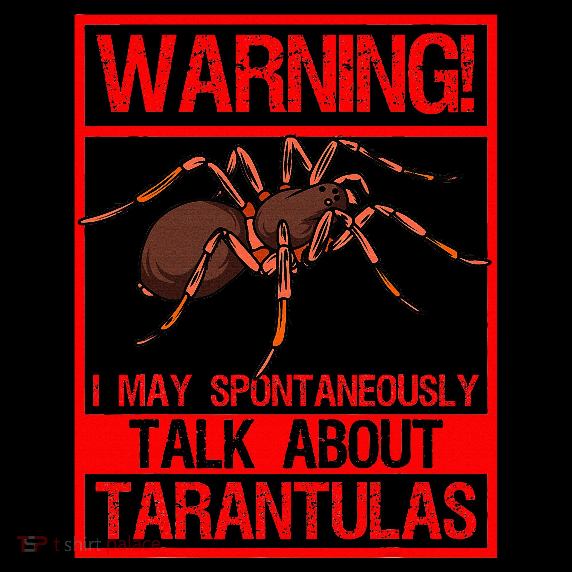 Tarantula Warning Arachnid Hairy Spiders Entomologist Women's Tank Top