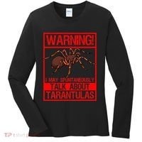 Tarantula Warning Arachnid Hairy Spiders Entomologist Women's Long Sleeve Shirt thumb 0