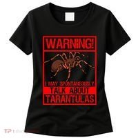 Tarantula Warning Arachnid Hairy Spiders Entomologist Women's T-Shirt thumb 0