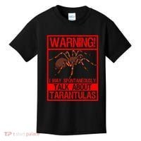 Tarantula Warning Arachnid Hairy Spiders Entomologist Kids T-Shirt thumb 0