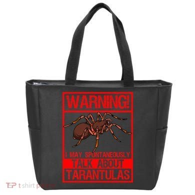 Tarantula Warning Arachnid Hairy Spiders Entomologist Tote Bag