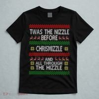 Twas The Nizzle Before Chrismizzle Ugly Christmas  T-Shirt thumb 5