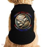 Trump Will Break What CanT Be Fixed Shattered Constitution Doggie Tank thumb 0