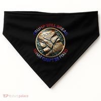 Trump Will Break What CanT Be Fixed Shattered Constitution USA-Made Doggie Bandana thumb 0