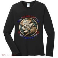 Trump Will Break What CanT Be Fixed Shattered Constitution Women's Long Sleeve Shirt thumb 0