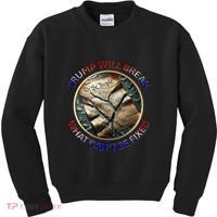 Trump Will Break What CanT Be Fixed Shattered Constitution Kids Sweatshirt thumb 0