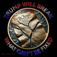 Trump Will Break What CanT Be Fixed Shattered Constitution Kids Long Sleeve Shirt thumb 2