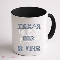 Texas Where Bbq Is King Coffee Mug thumb 1