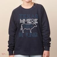 Texas Where Bbq Is King Women's Sweatshirt thumb 0
