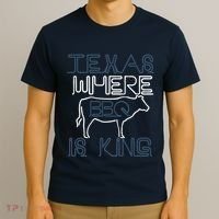Texas Where Bbq Is King T-Shirt thumb 3