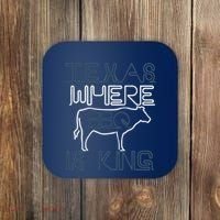 Texas Where Bbq Is King Coaster thumb 0