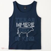 Texas Where Bbq Is King Tank Top thumb 2