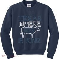 Texas Where Bbq Is King Kids Sweatshirt thumb 0