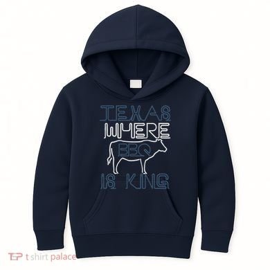 Texas Where Bbq Is King Kids Hoodie