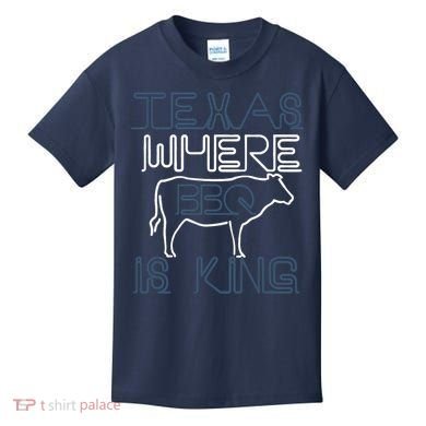 Texas Where Bbq Is King Kids T-Shirt