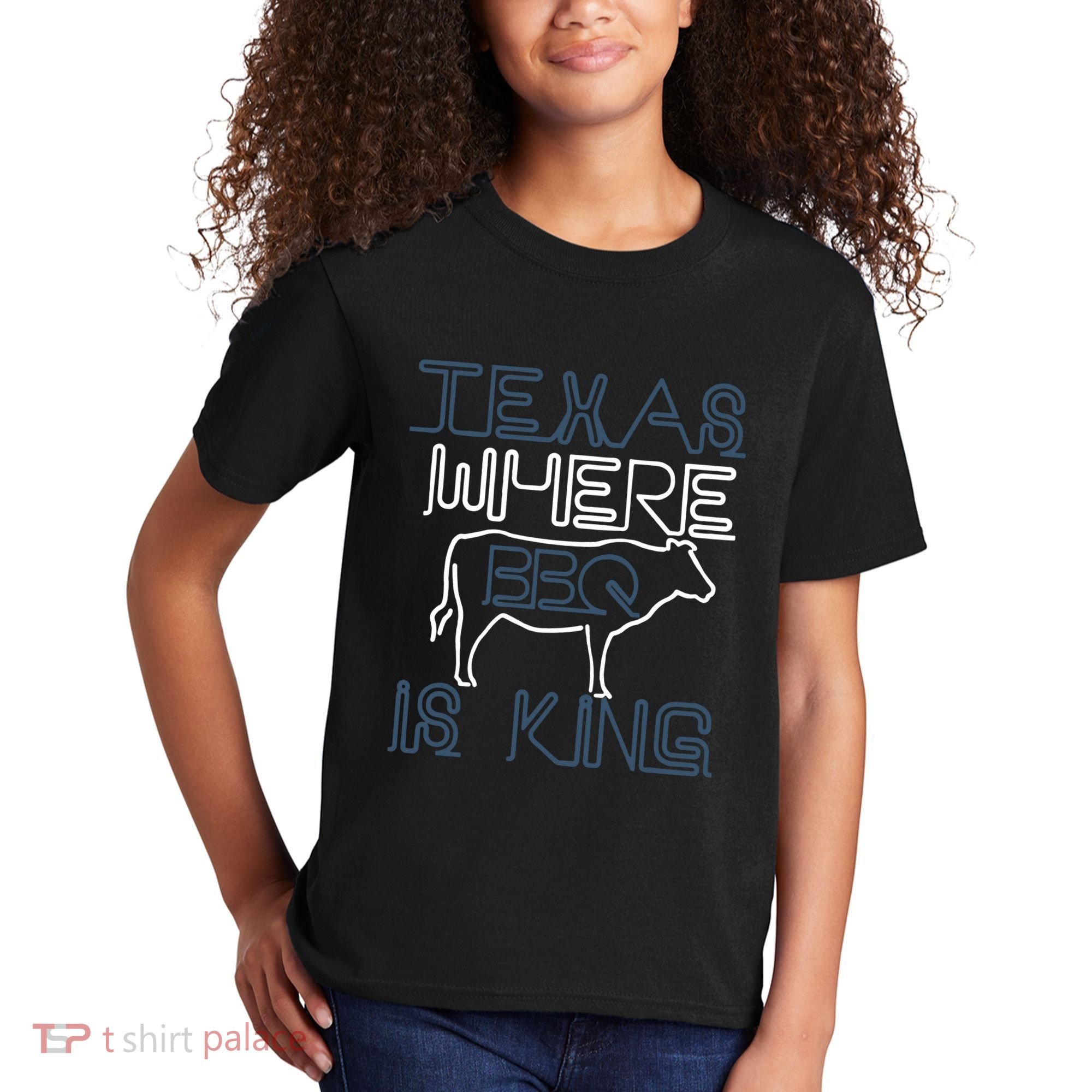 Texas Where Bbq Is King Kids T-Shirt