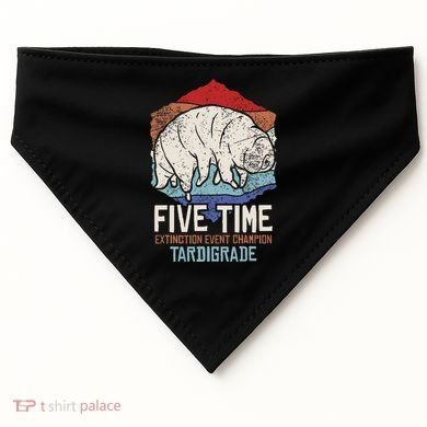 Tardigrade Water Bear Extinction Event Champion Print USA-Made Doggie Bandana