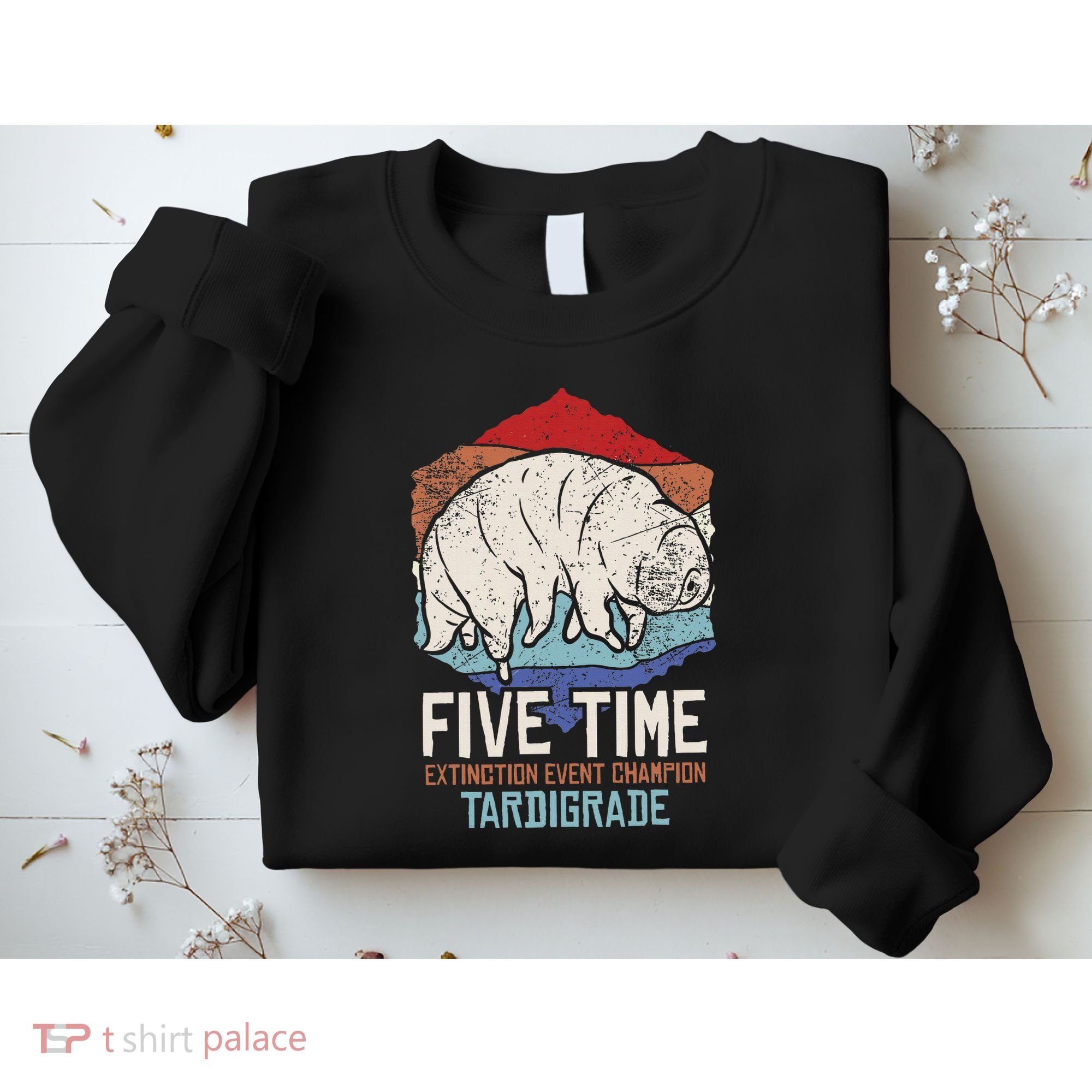 Tardigrade Water Bear Extinction Event Champion Print Sweatshirt