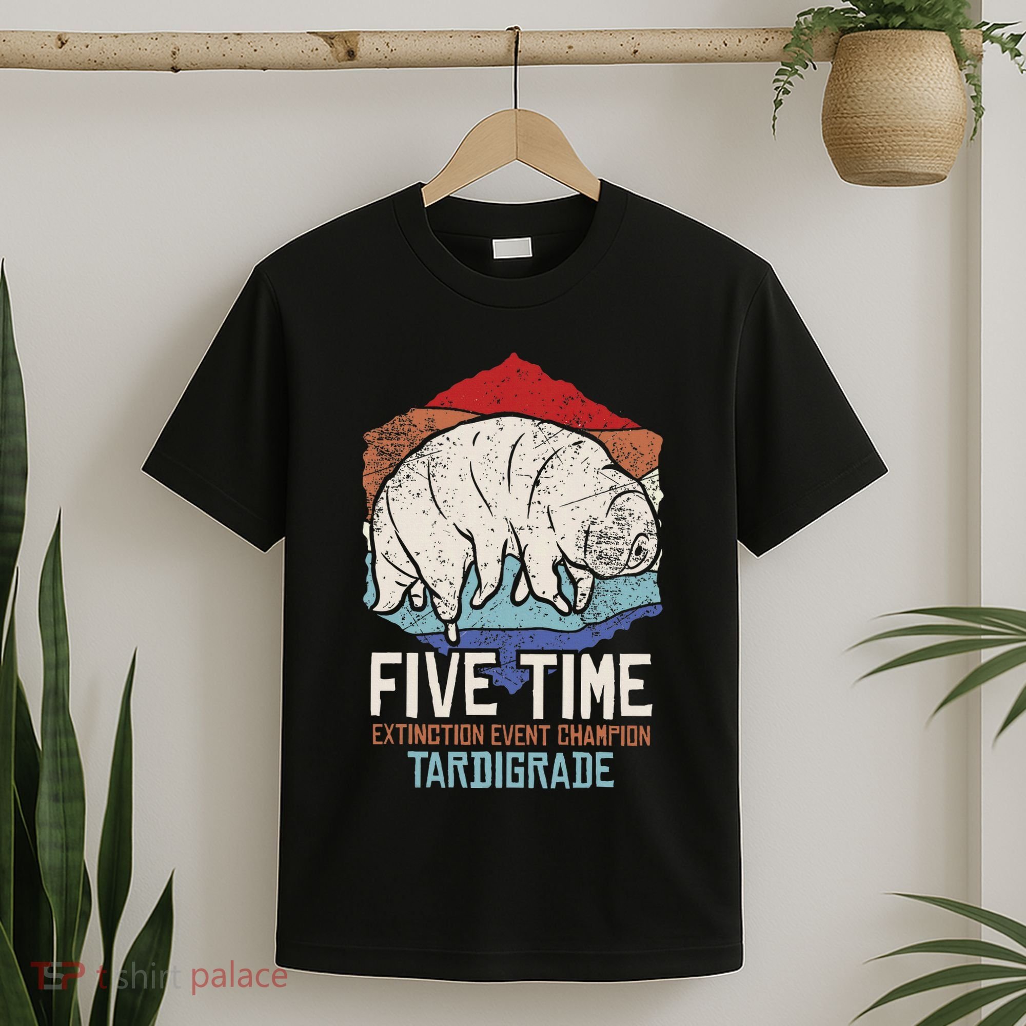 Tardigrade Water Bear Extinction Event Champion Print T-Shirt