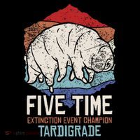 Tardigrade Water Bear Extinction Event Champion Print Coaster thumb 2