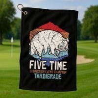 Tardigrade Water Bear Extinction Event Champion Print Golf Towel thumb 1