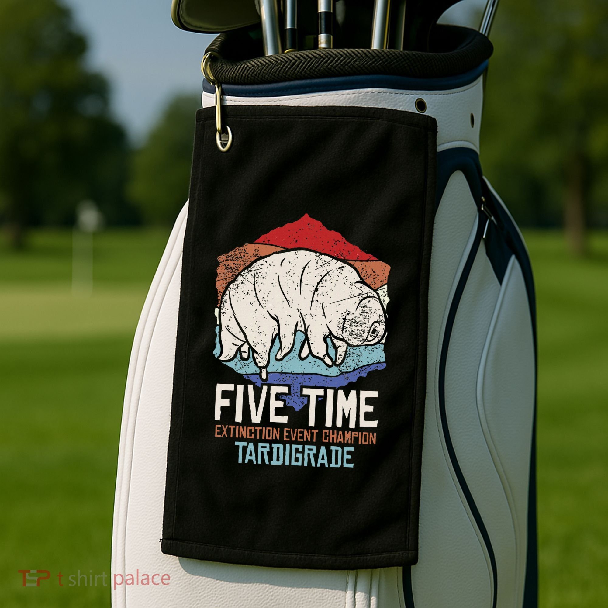 Tardigrade Water Bear Extinction Event Champion Print Golf Towel