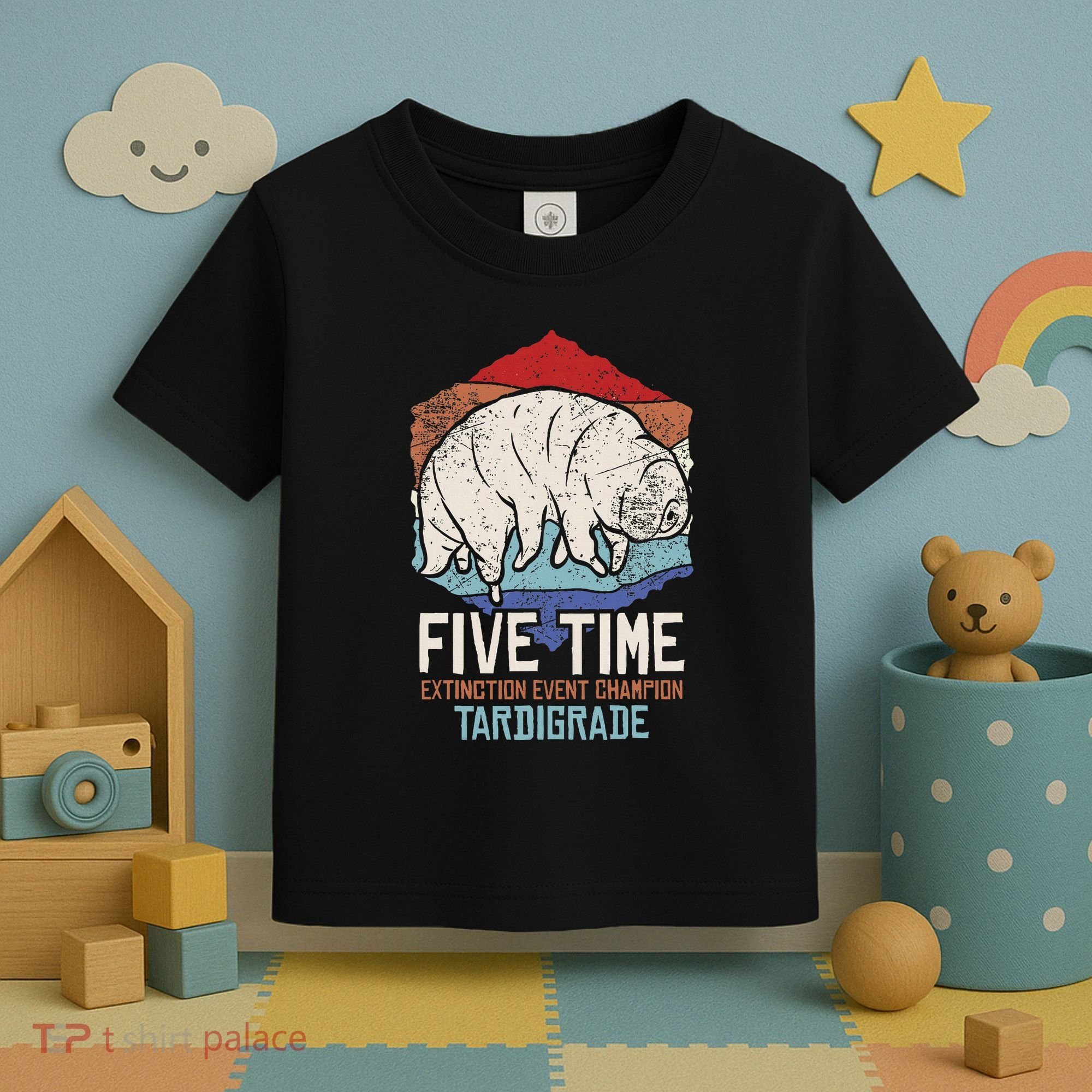 Tardigrade Water Bear Extinction Event Champion Print Toddler T-Shirt