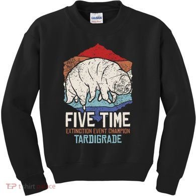 Tardigrade Water Bear Extinction Event Champion Print Kids Sweatshirt