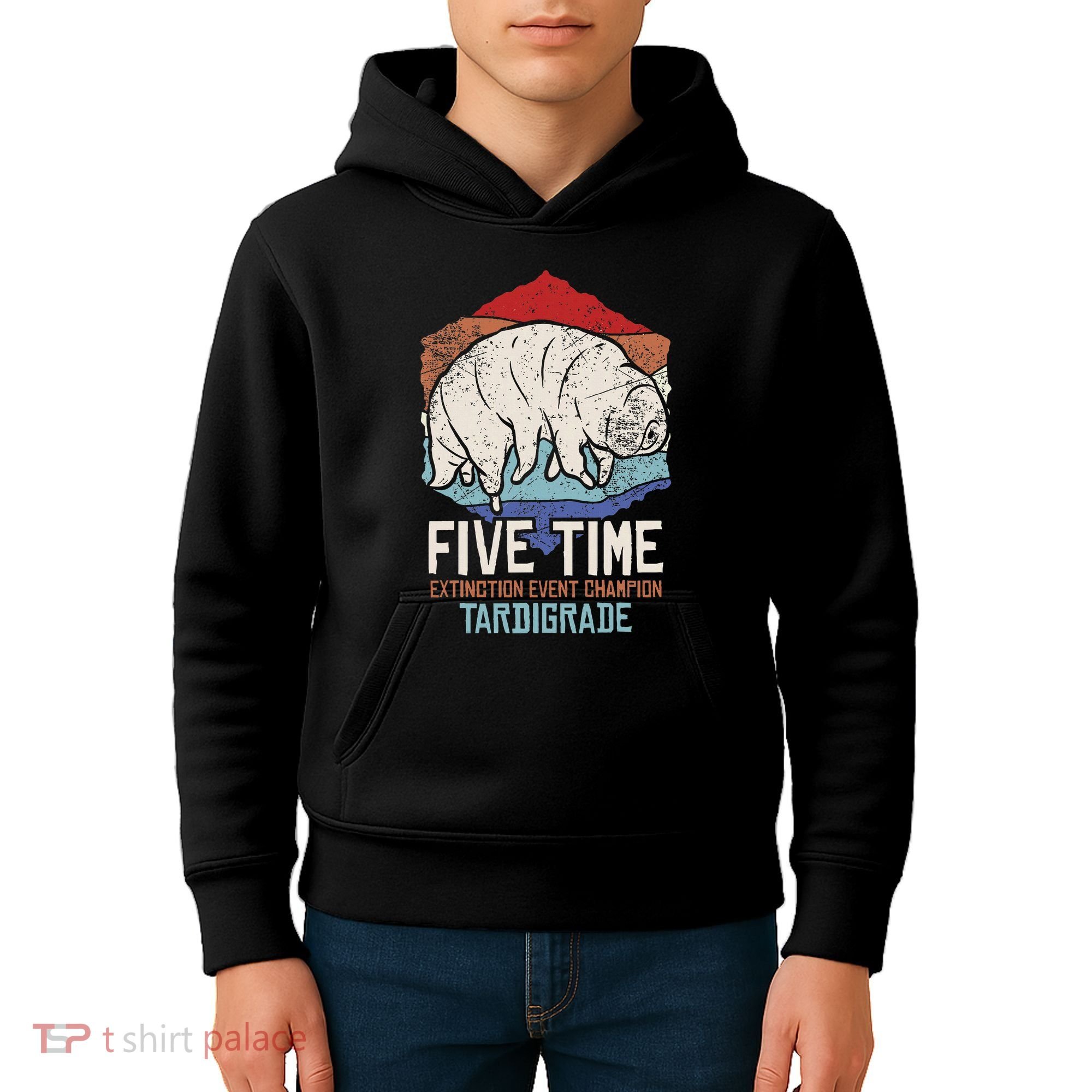 Tardigrade Water Bear Extinction Event Champion Print Kids Hoodie