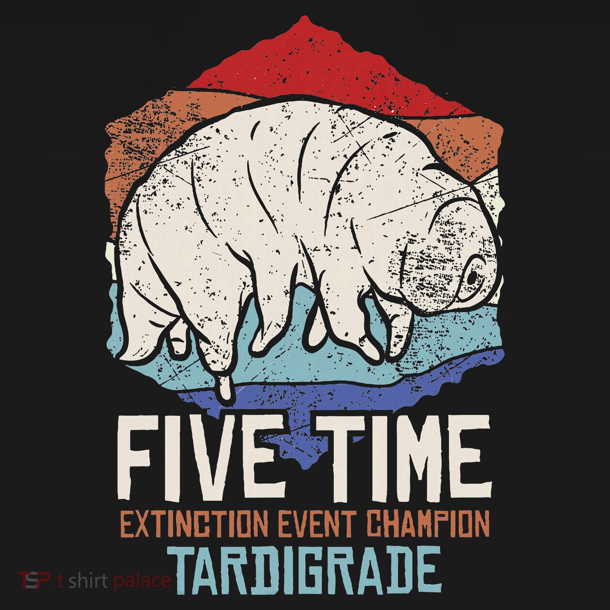 Tardigrade Water Bear Extinction Event Champion Print Kids Long Sleeve Shirt