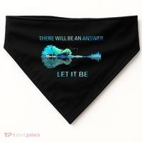 There Will Be An Answer Let It Be USA-Made Doggie Bandana thumb 0