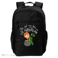 This Was Born On Saint Patrick's Day Birthday Backpack thumb 0