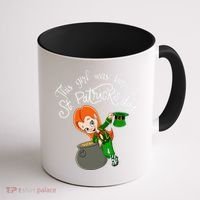 This Was Born On Saint Patrick's Day Birthday Coffee Mug thumb 1