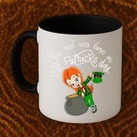 This Was Born On Saint Patrick's Day Birthday Coffee Mug thumb 2