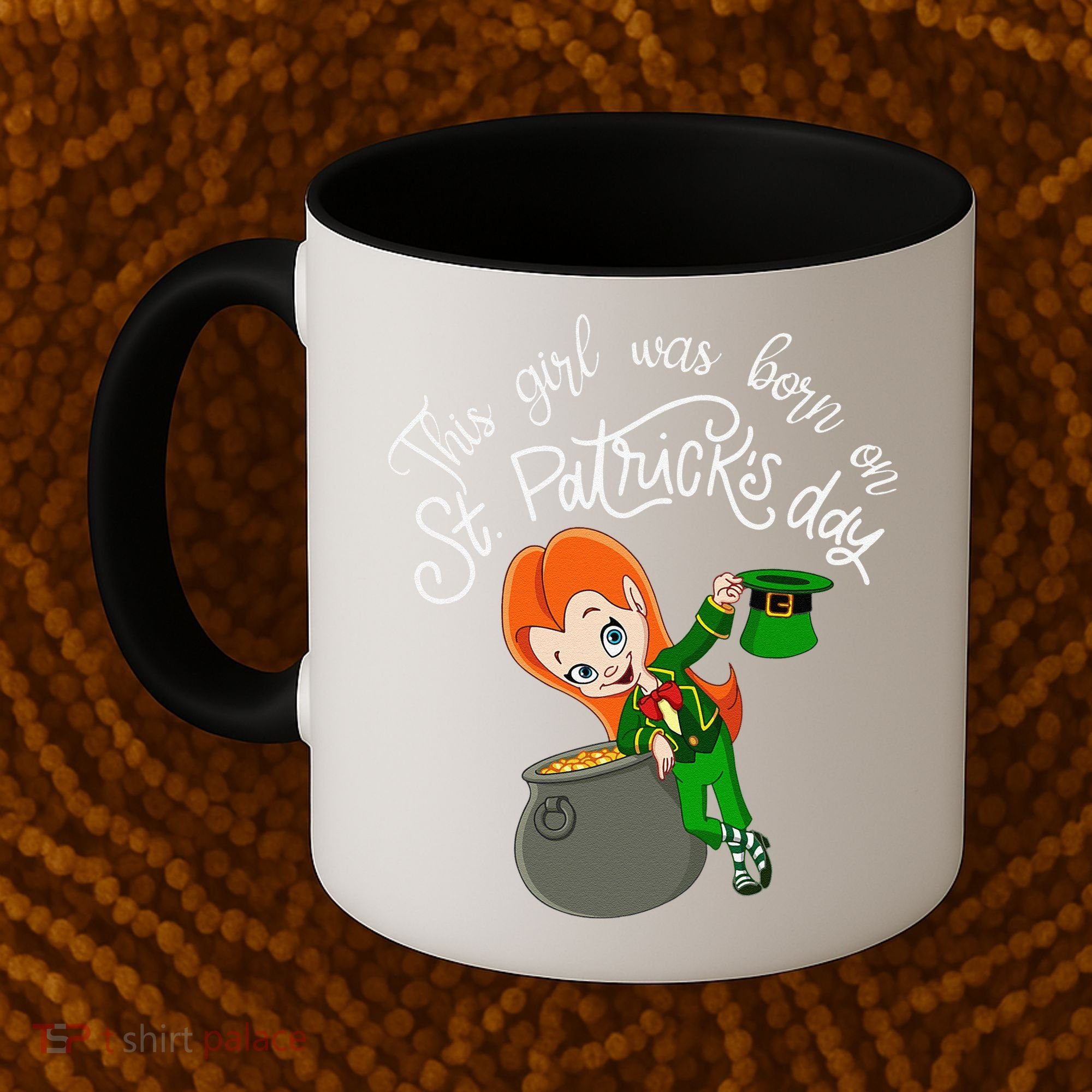 This Was Born On Saint Patrick's Day Birthday Coffee Mug