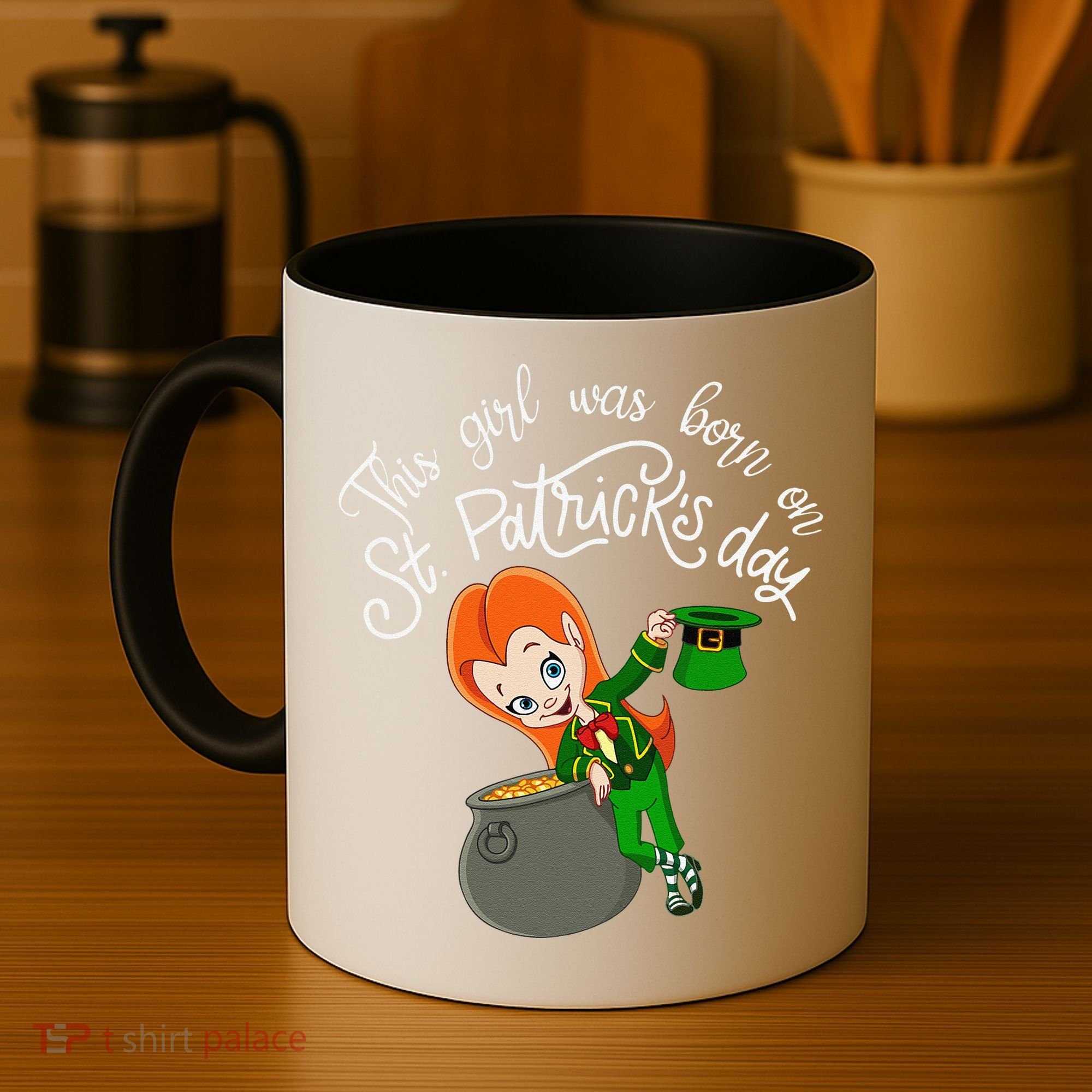 This Was Born On Saint Patrick's Day Birthday Coffee Mug