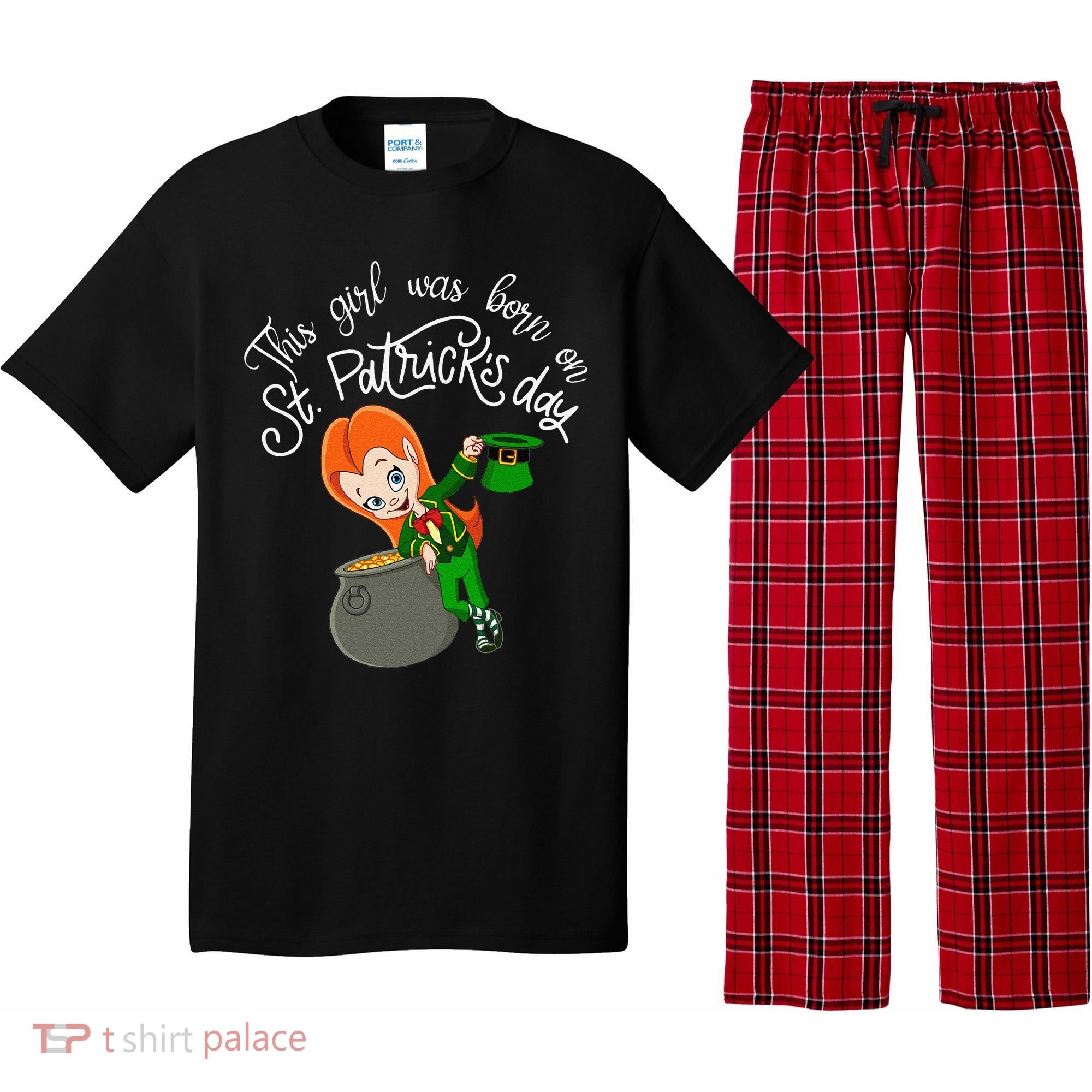 This Was Born On Saint Patrick's Day Birthday Pajama Set