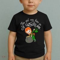This Was Born On Saint Patrick's Day Birthday Toddler T-Shirt thumb 2