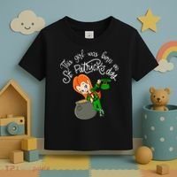 This Was Born On Saint Patrick's Day Birthday Toddler T-Shirt thumb 3