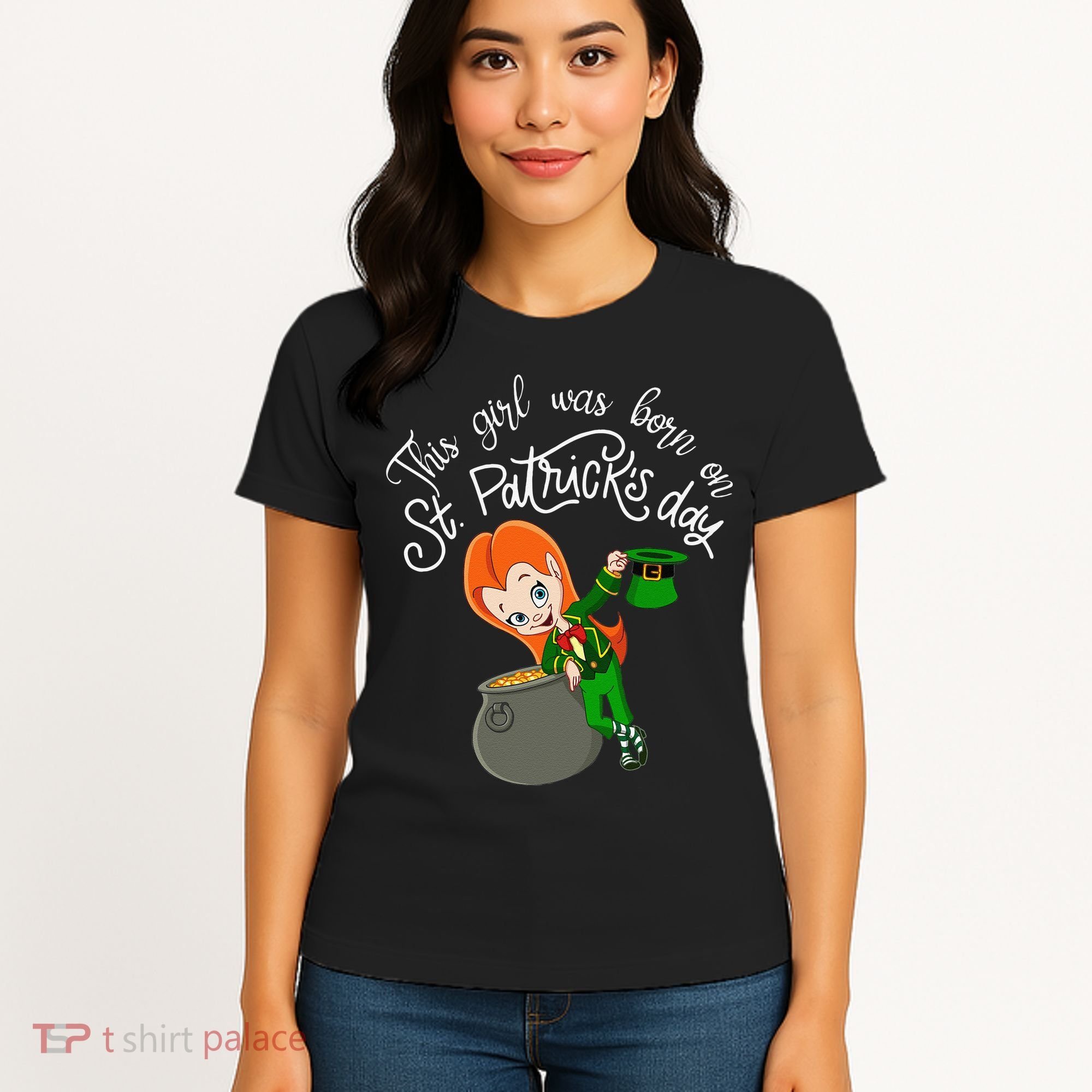 This Was Born On Saint Patrick's Day Birthday Women's T-Shirt