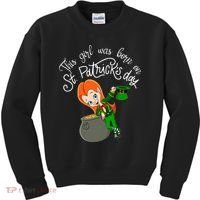 This Was Born On Saint Patrick's Day Birthday Kids Sweatshirt thumb 0