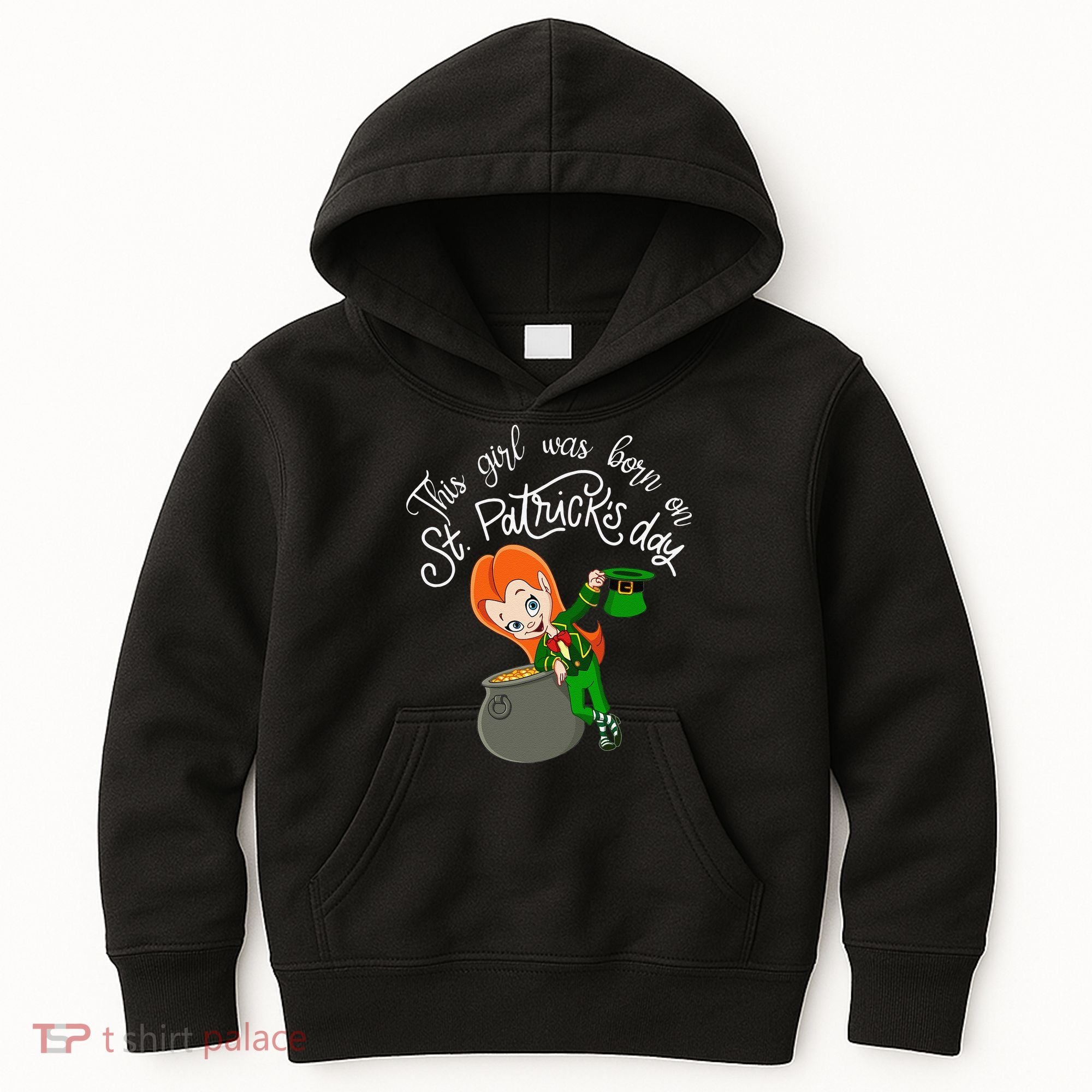 This Was Born On Saint Patrick's Day Birthday Kids Hoodie