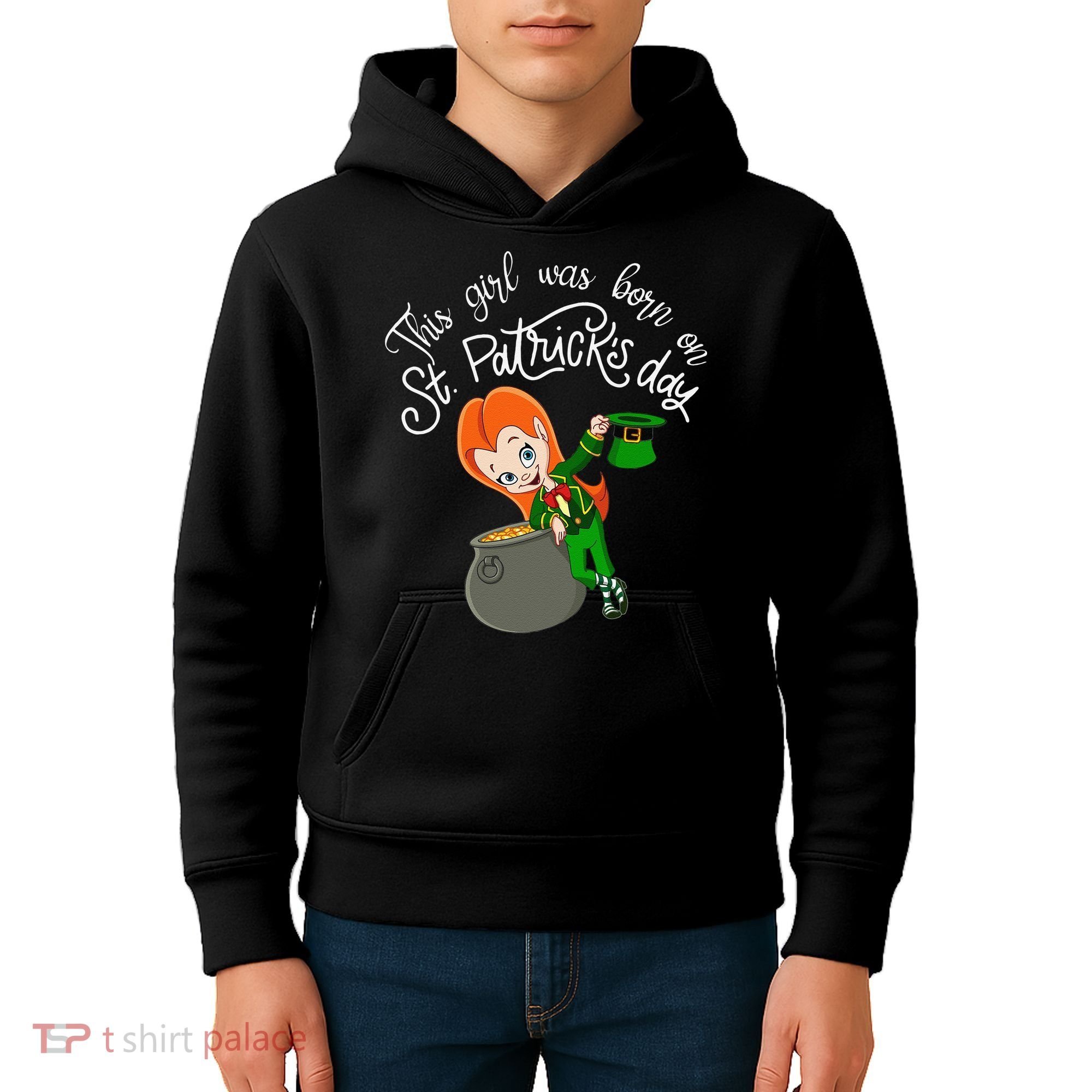 This Was Born On Saint Patrick's Day Birthday Kids Hoodie
