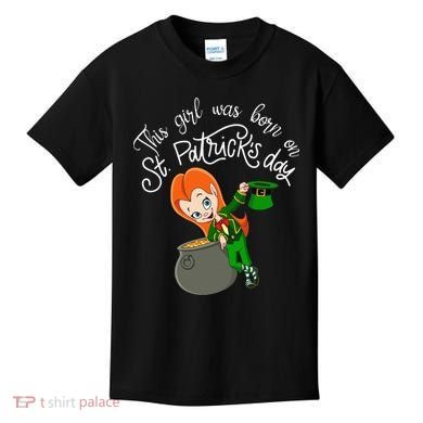 This Was Born On Saint Patrick's Day Birthday Kids T-Shirt