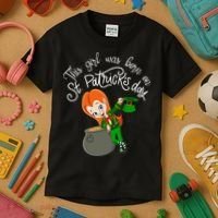 This Was Born On Saint Patrick's Day Birthday Kids T-Shirt thumb 3