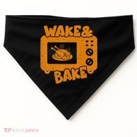 Turkey Wake Bake Feast Meal Dinner Thanksgiving Chef USA-Made Doggie Bandana thumb 0