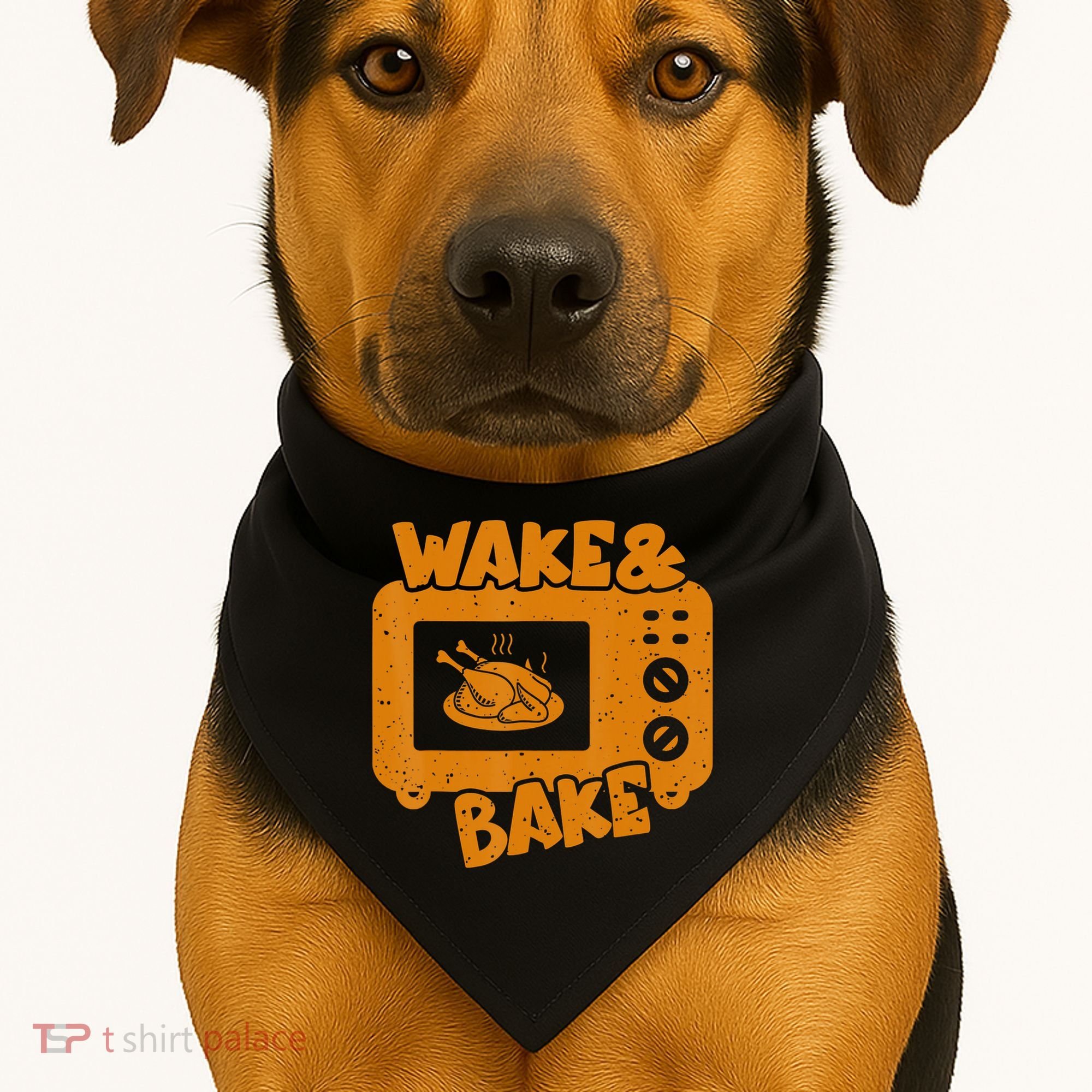 Turkey Wake Bake Feast Meal Dinner Thanksgiving Chef USA-Made Doggie Bandana